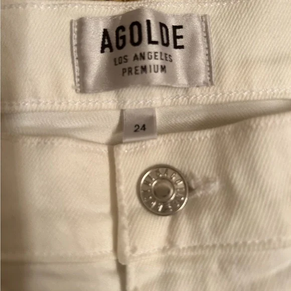 Agolde Isabel mid rise slim straight jeans